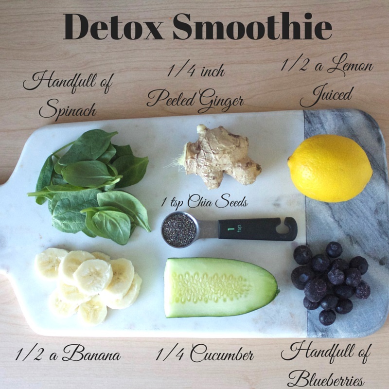 Detox dưa leo chanh gừng