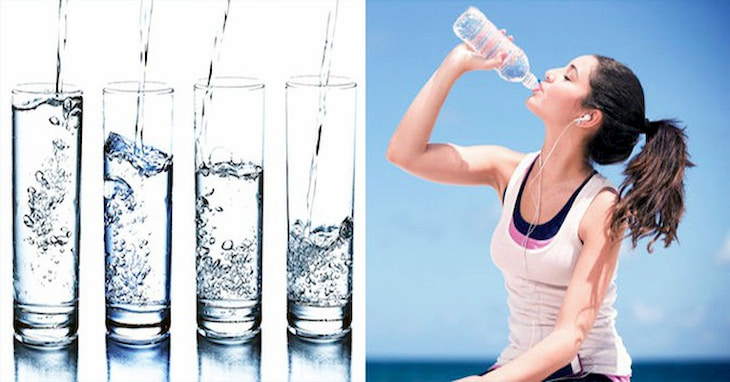 Uống đủ nước mỗi ngày là cách giảm mỡ bụng đơn giản và rất hiệu quả