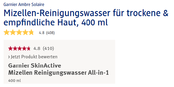 Nước tẩy trang Garnier SkinActive Mizellen Reinigungswasser All in 1,400ml