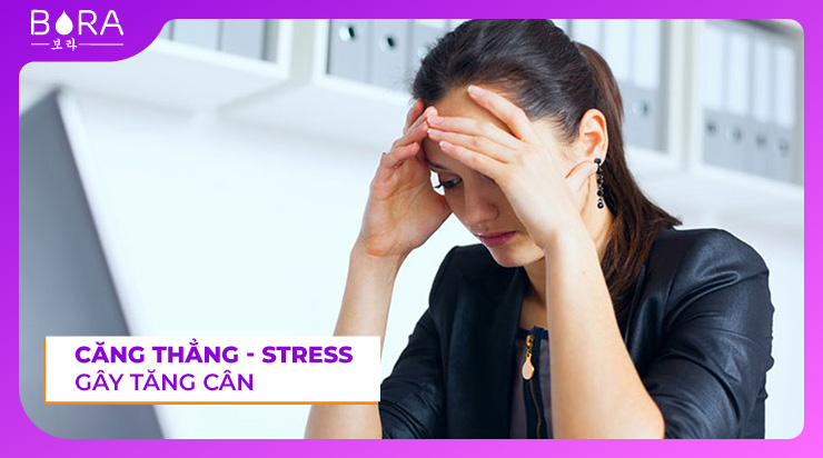 Bụng dưới to tròn cũng là kết quả của việc căng thẳng và stress