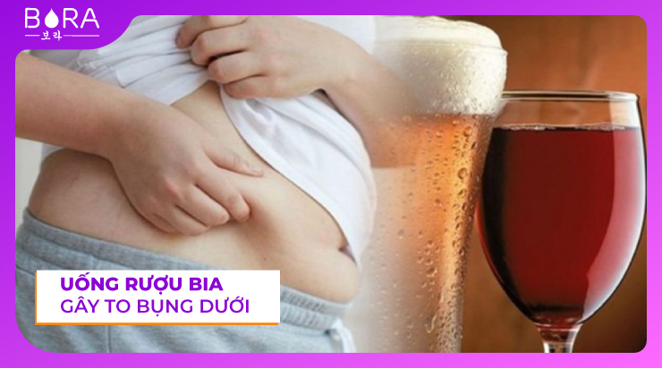 Rượu bia luôn là nguyên nhân chính dẫn đến tình trạng béo bụng thường thấy