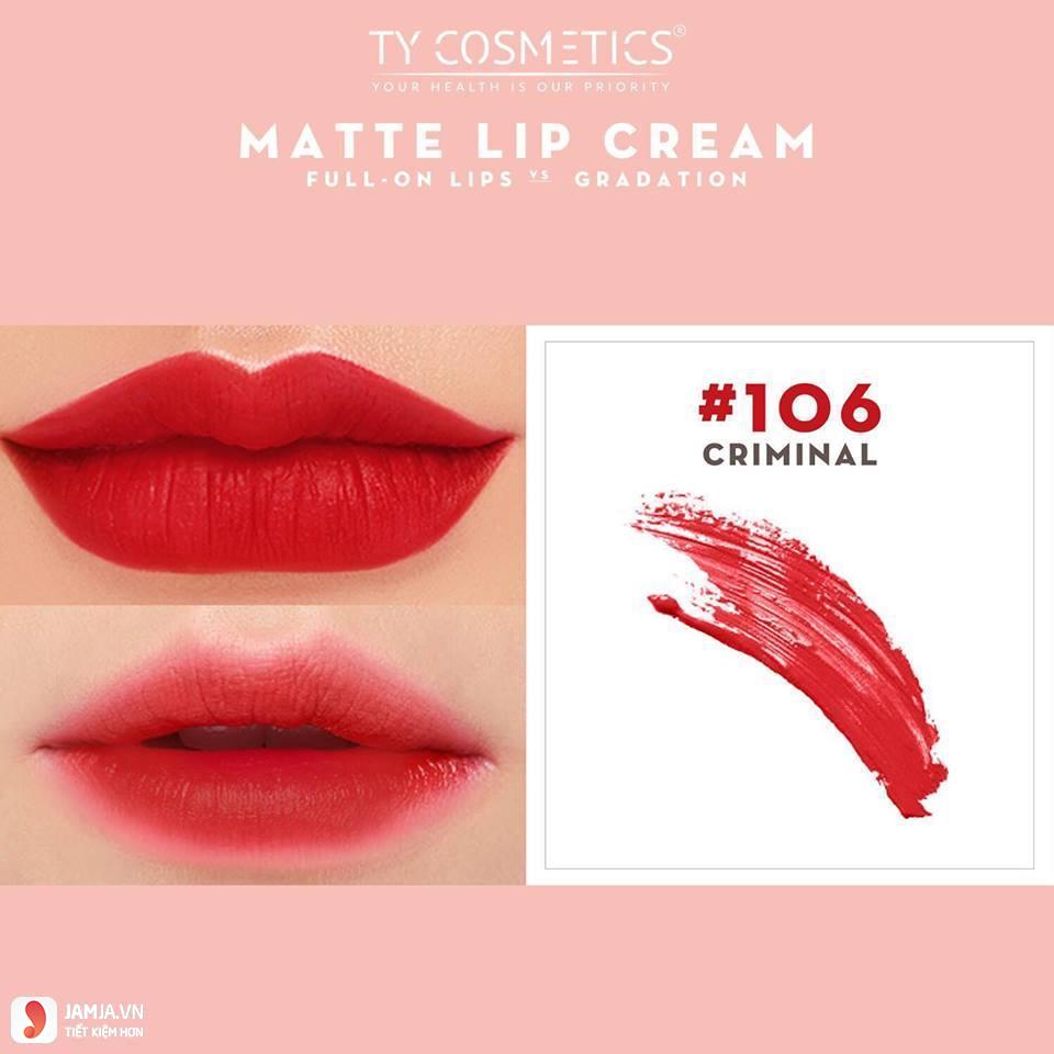 Ty Cosmetics Matte Lip Cream Criminal