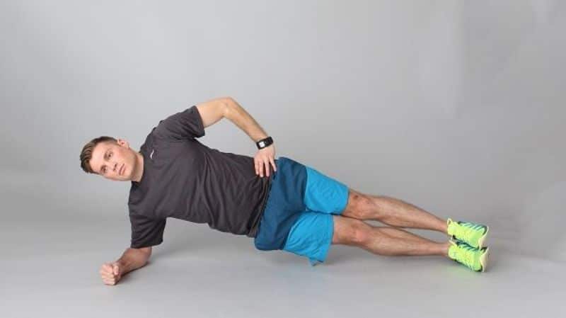 Bài tập thể dục giảm cân toàn thân (Plank một bên)