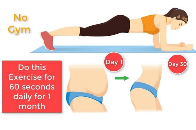 bài tập plank giảm mỡ bụng nhanh nhất trong 1 tuần