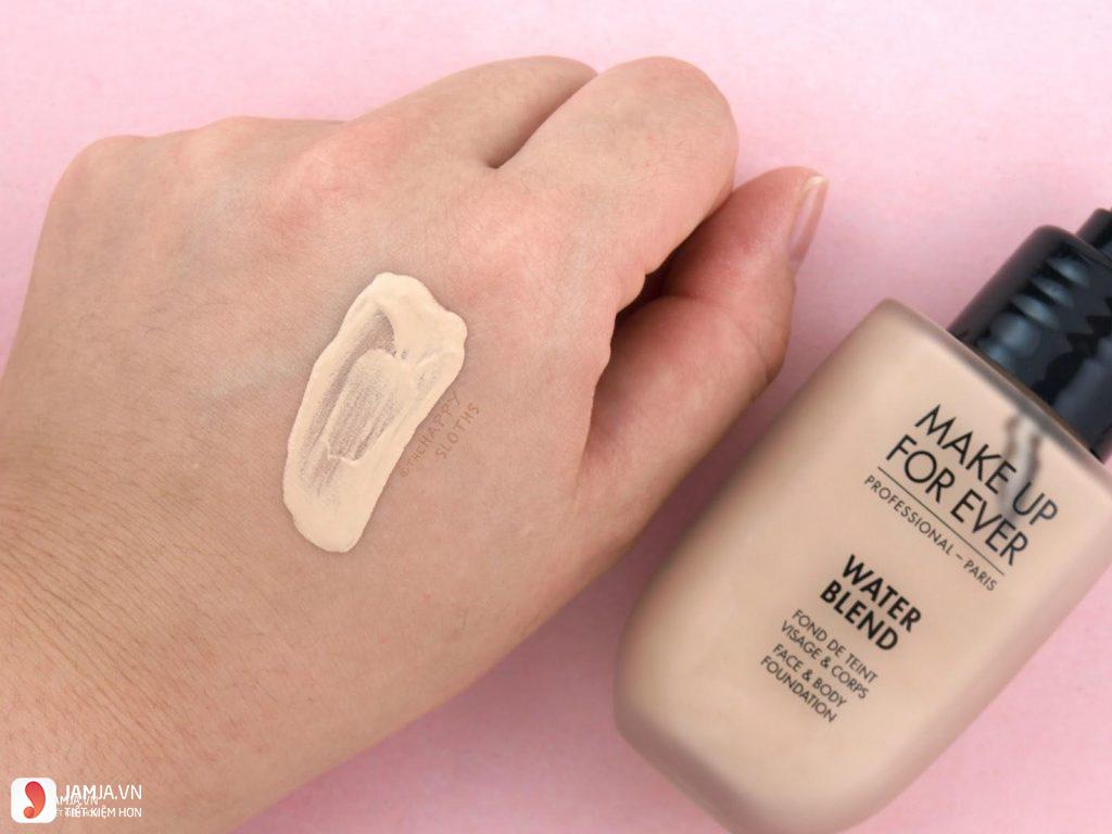 Bảng màu Make up For ever Water Blend Face & Body Foundation