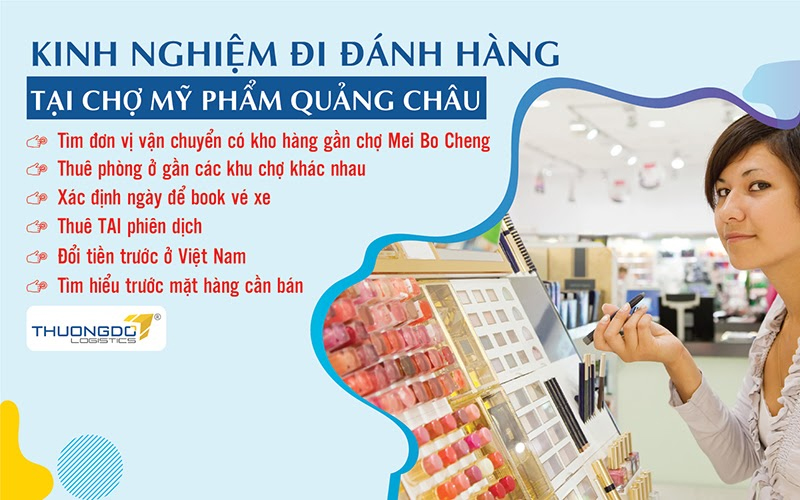 Vài kinh nghiệm giúp bạn đánh hàng tại chợ mỹ phẩm Quảng Châu hiệu quả