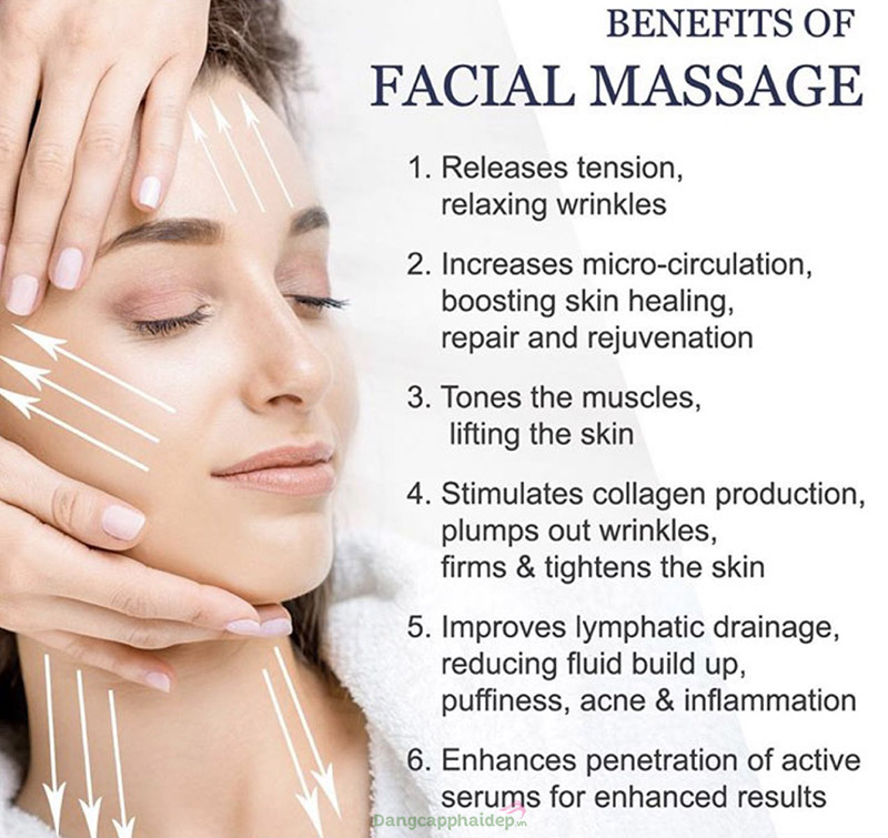 Massage là bước rất quan trọng trong chăm sóc da tại spa.
