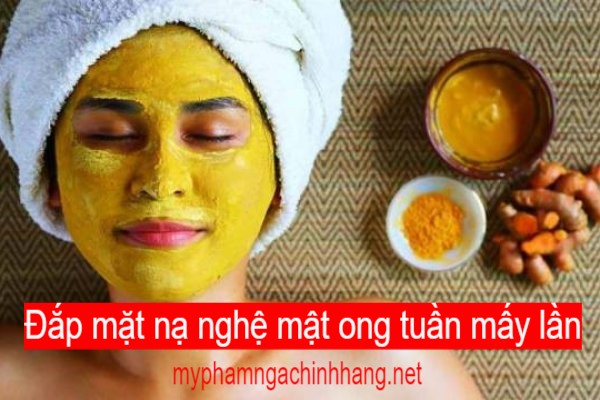 Đắp mặt nạ nghệ mật ong tuần mấy lần