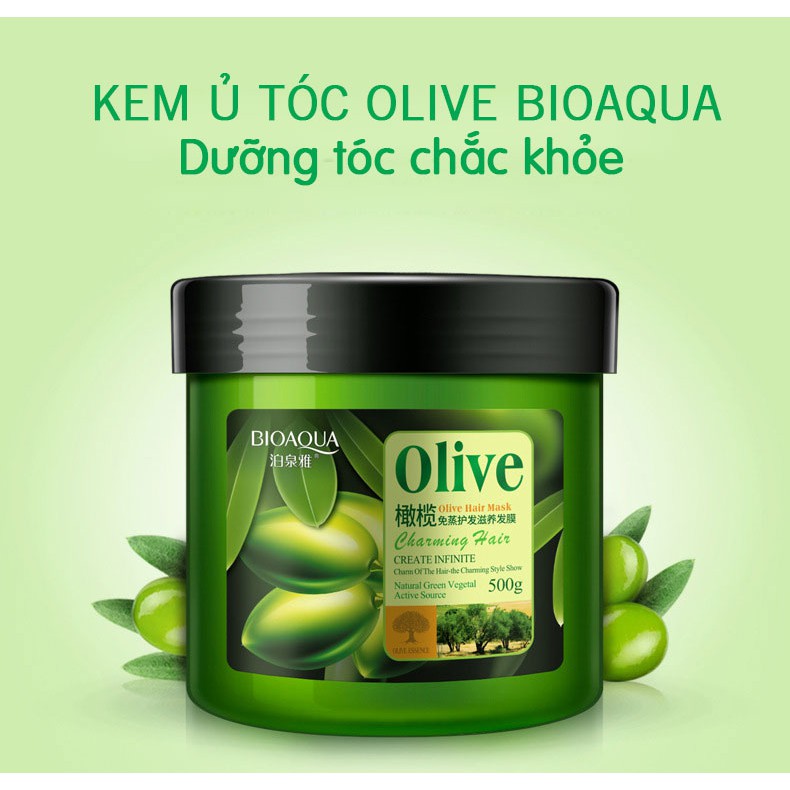 Kem ủ tóc phục hồi Bioaqua Olive