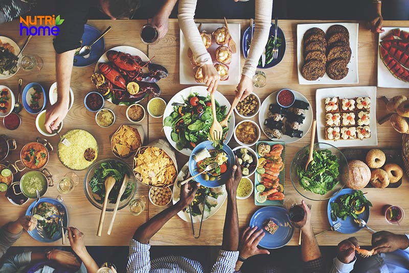 che do an giam can nhanh mua tet