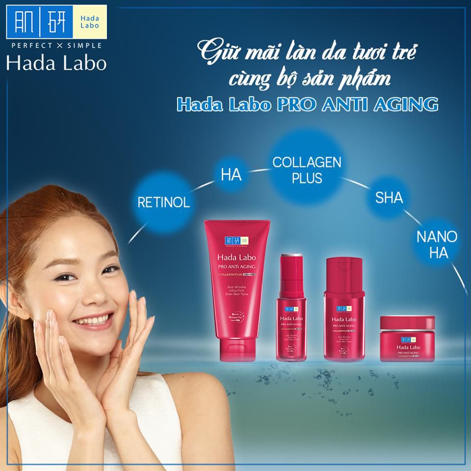 Hada Labo Pro Anti Aging vỏ màu đỏ
