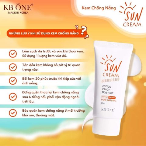 Kem chống nắng Kbone đảm bảo an toàn cho làn da của bạn