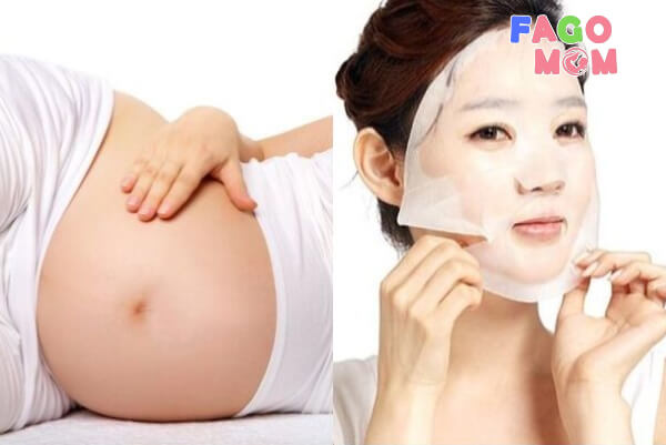 Khi mang thai mẹ bầu vẫn sử dụng mặt nạ giấy bình thường