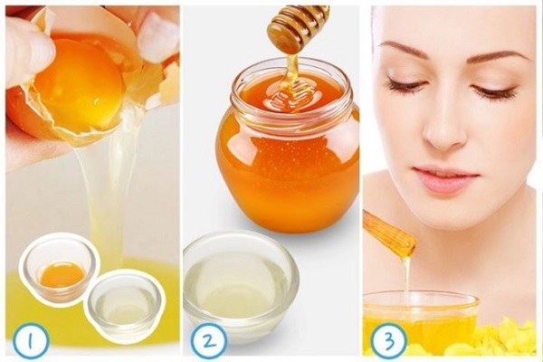 Chăm sóc da với mật ong và trứng gà