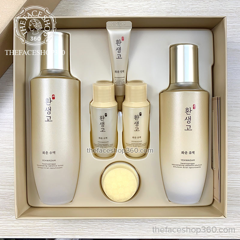 Mặt trước Bộ dưỡng trắng trẻ hóa da Yehwadam Hwansaenggo Rejuvenating Radiance Special Set (6SP)