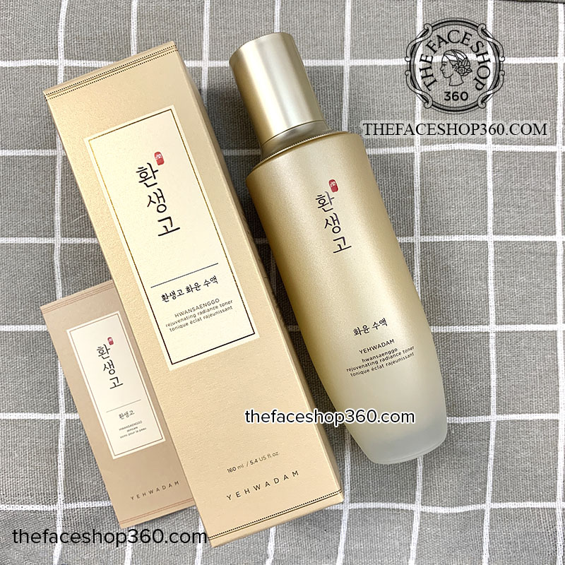 Mặt trước Nước cân bằng trẻ hóa trắng da Yehwadam Hwansaenggo Rejuvenating Radiance Toner (160ml)