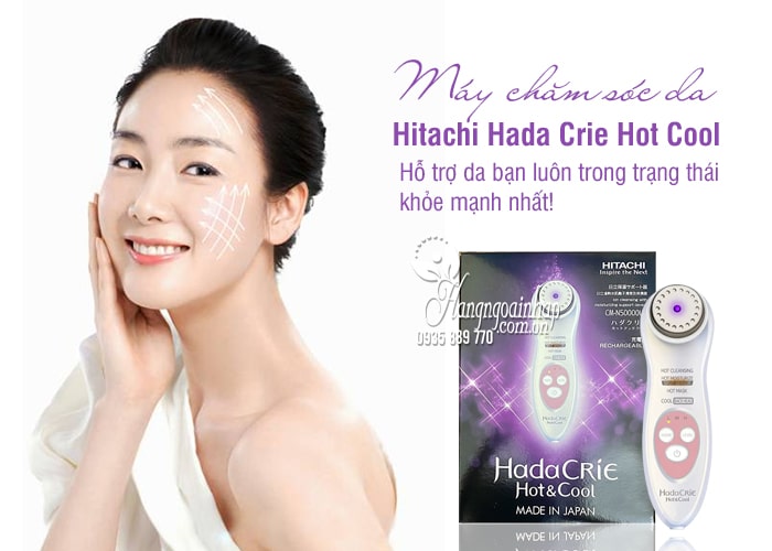Máy chăm sóc da Hitachi Hada Crie Hot Cool CM-N50000UF 6