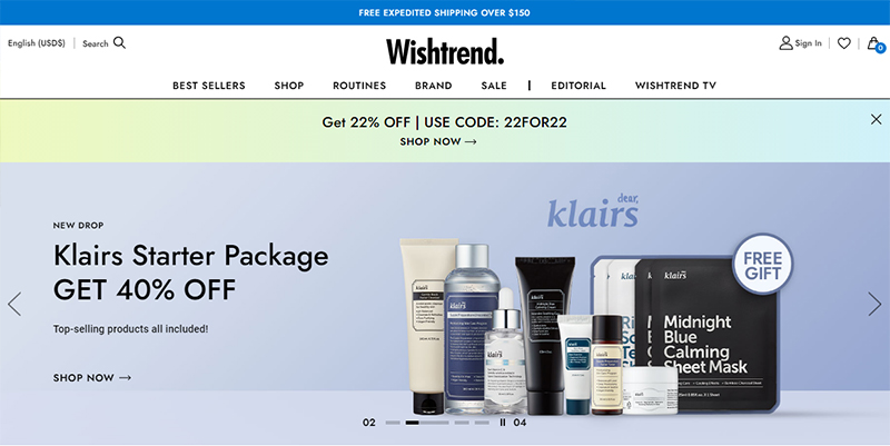 Wishtrend phân phối sản phẩm thuộc thương hiệu Cetaphil của tập đoàn Wish Company