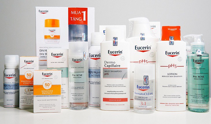 Các sản phẩm chăm sóc da mụn đến từ thương hiệu Eucerin