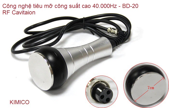 Tây cầm của máy BD-20 giúp tiêu mỡ công suất cao Caviation RF 40.000Hz