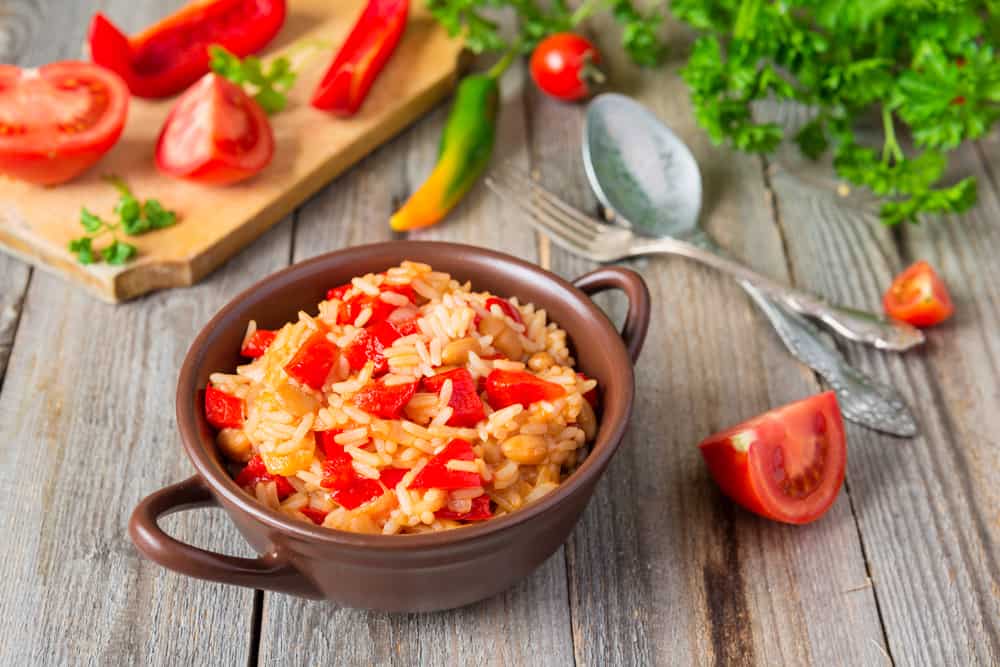 thực đơn giảm cân trong 1 tuần cà chua và cơm