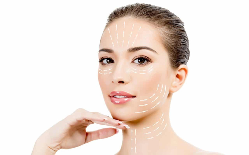 Giá căng chỉ collagen phụ thuộc vào từ vị trị thực hiện trên mặt