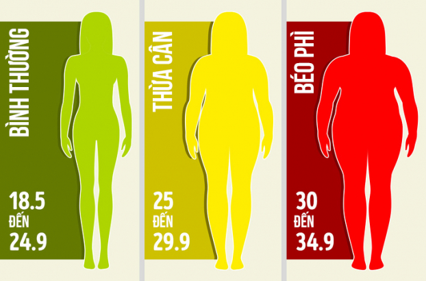 Cách xác định có bị thừa cân béo phì - Mỡ trắng gây thừa cân béo phì