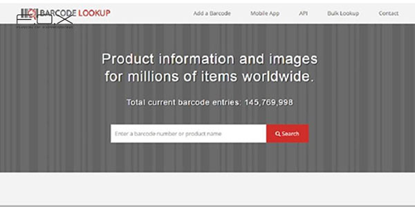 Website check mã vạch mỹ phẩm Barcode Lookup