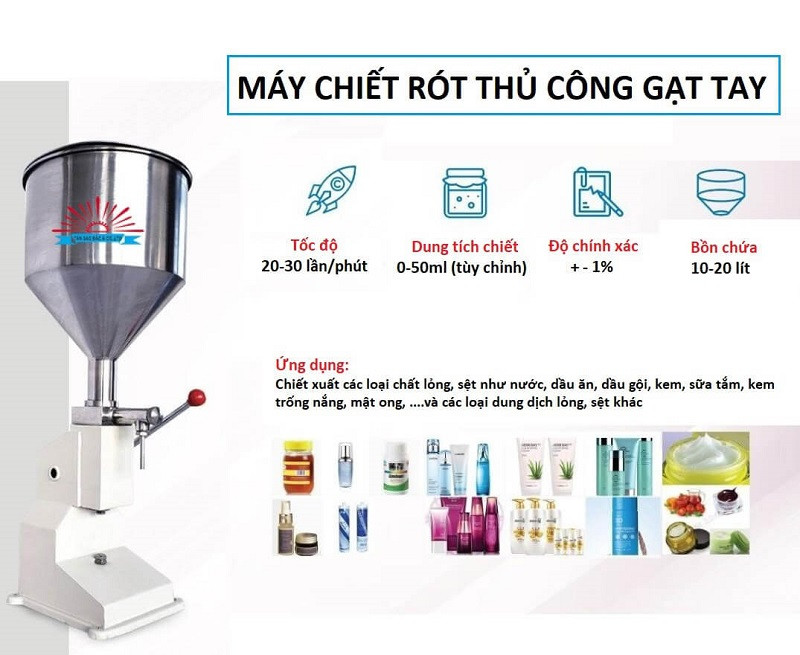 Máy chiết rót thủ công