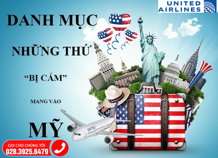 Danh mục những thứ bị cấm mang vào Mỹ Review Thẩm Mỹ