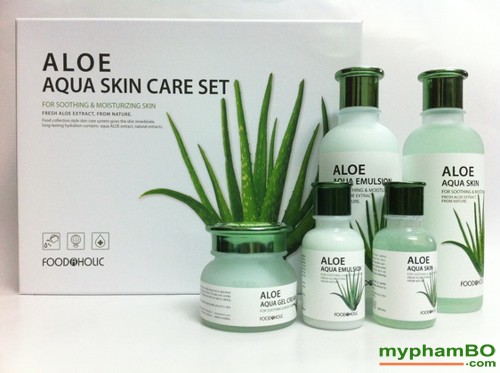 Bo my pham duong da lo hoi Foodaholic - Aloe Aqua Skin Care (4)
