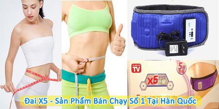 Đai massage rung giảm béo bụng x5