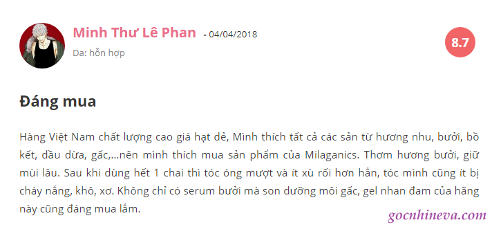 Milaganics có tốt không