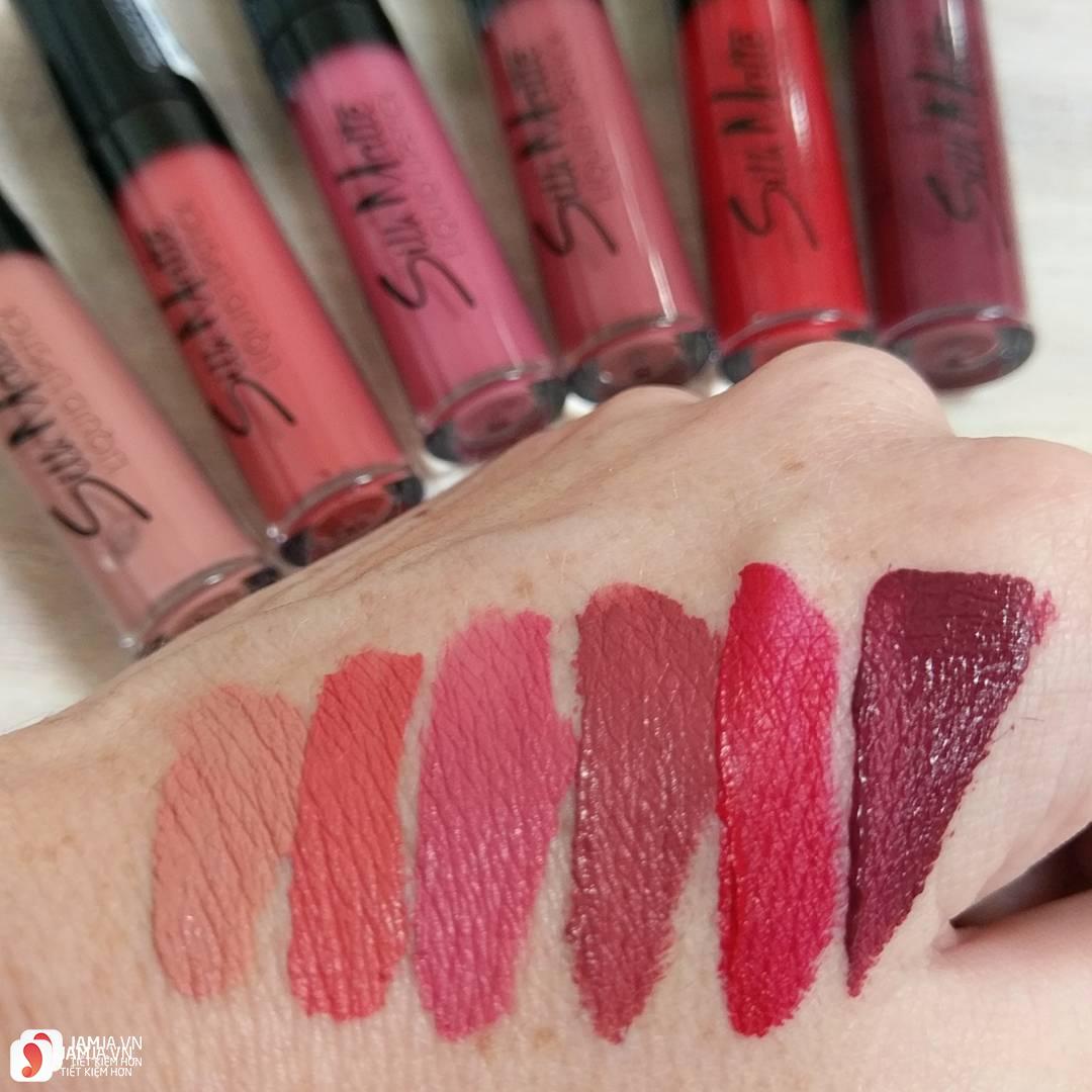 Review dòng son Flormar Silk Matte Liquid Lipstick 1