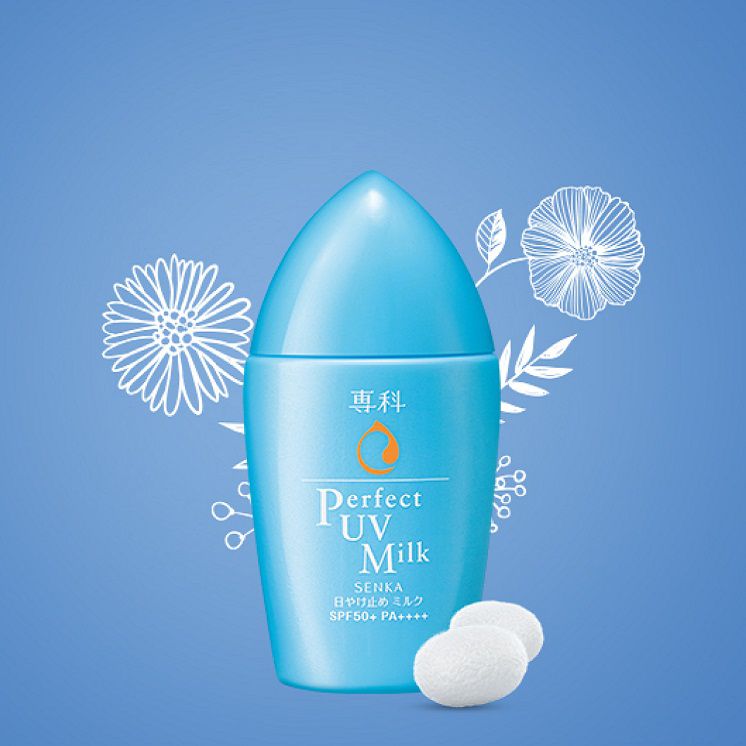 Kem chống nắng Senka Perfect UV Milk SPF 50+ PA++++