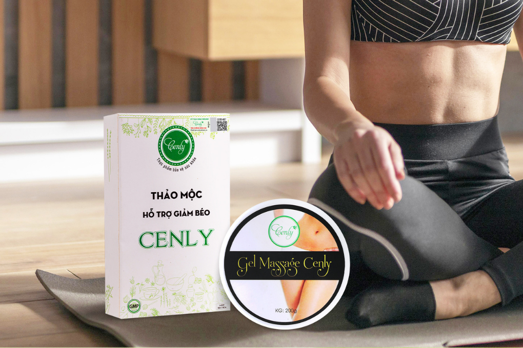 Kết hợp kem tan mỡ và thảo mộc giảm béo Cenly