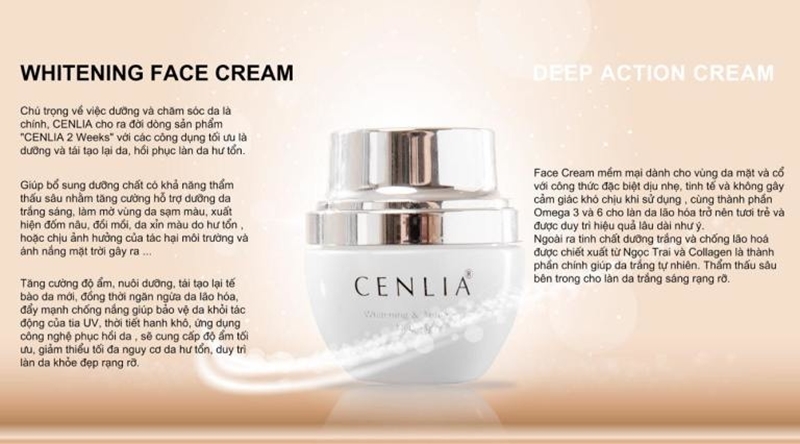 Kem dưỡng trắng Cenlia Whitening Face Cream