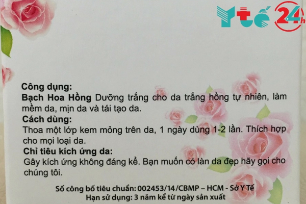 Cách sử dụng Bạch Hoa Hồng