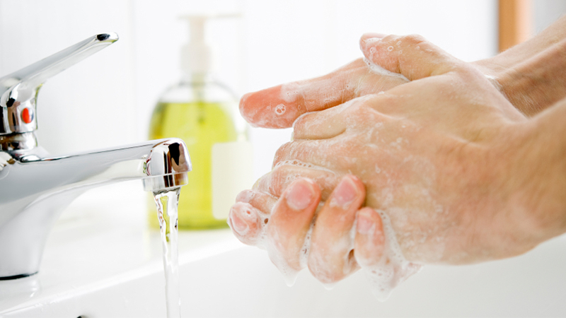 rửa tay sạch