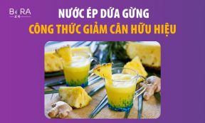 Dứa và gừng là sự kết hợp giảm cân giữa lạnh và nóng