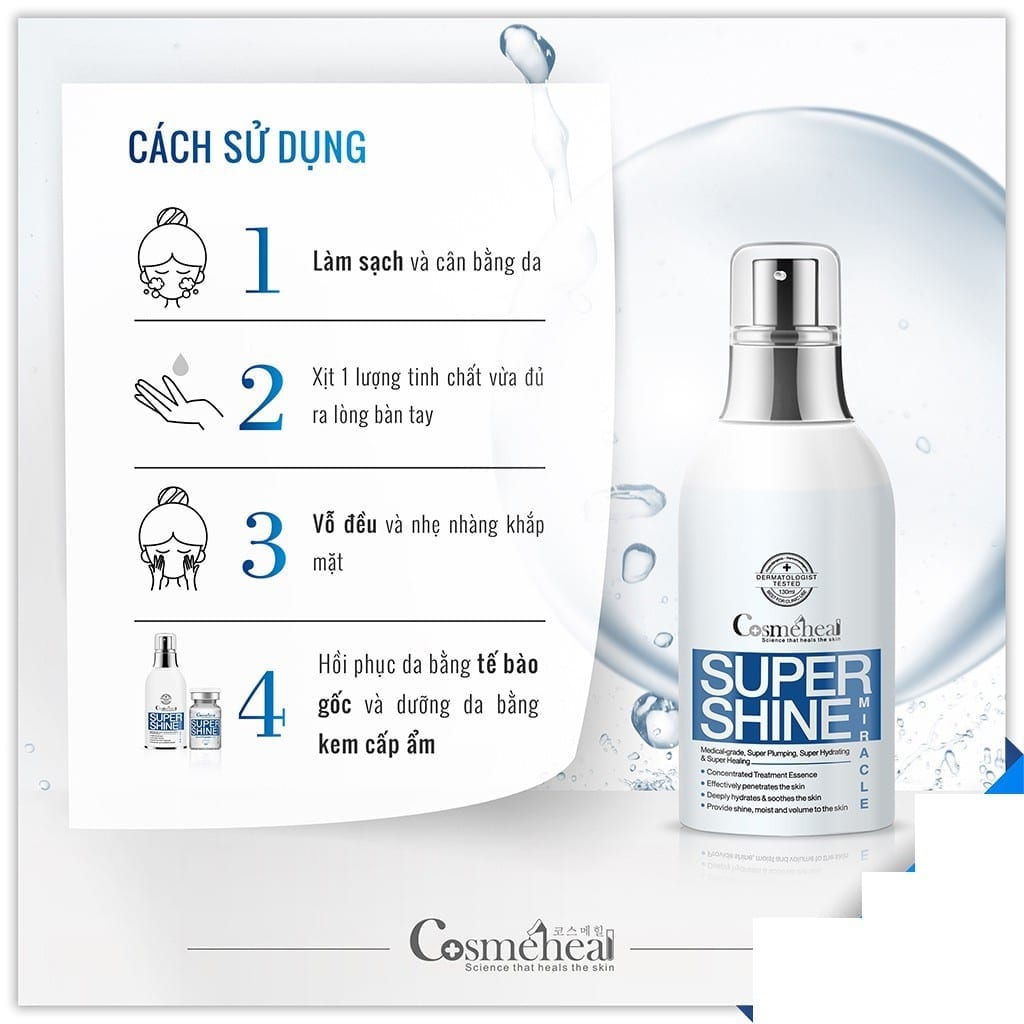 Cách sử dụng nước thần Cosmeheal