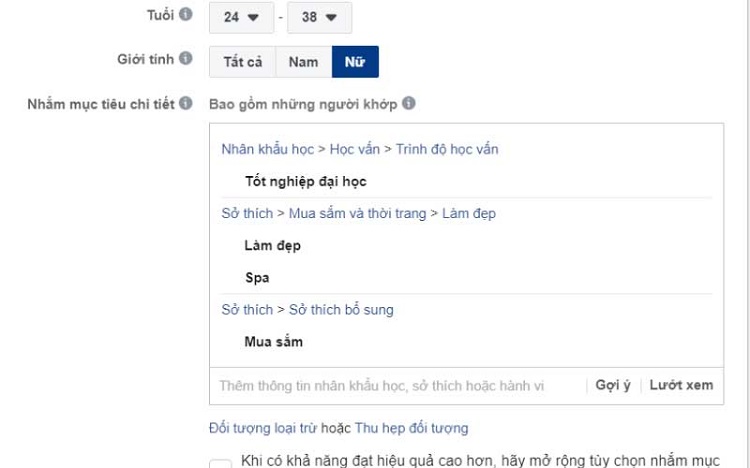 Cách target hiệu quả khi bạn quảng cáo mỹ phẩm trên Facebook