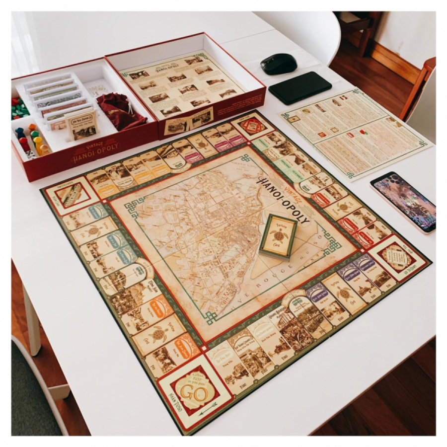 Bộ board game Hanoi Opoly