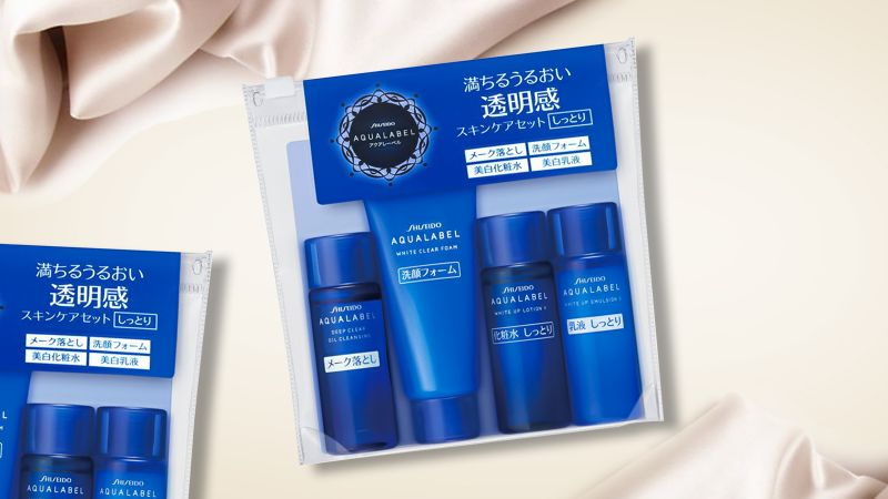 Đánh giá về bộ sản phẩm Shiseido Aqualabel màu xanh