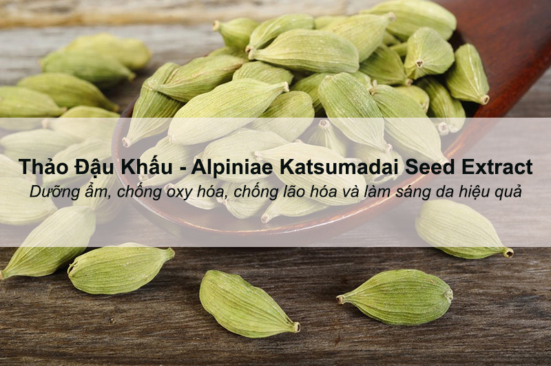 đậu khấu dưỡng ẩm chống oxy hóa cho da