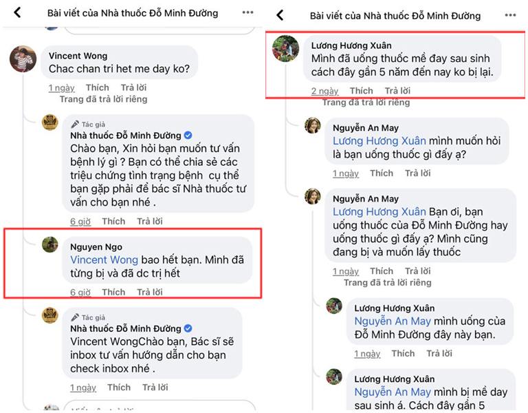 Phản hồi người bệnh về bài thuốc Mề Đay Đỗ Minh