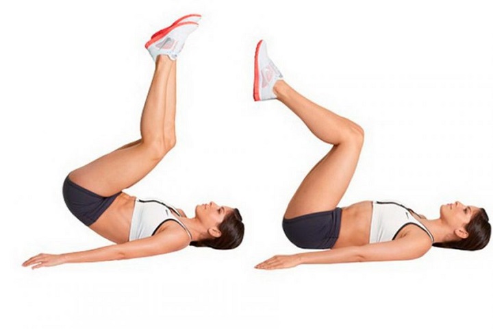 Reverse Crunch là động tác cơ bản trong các bài luyện tập