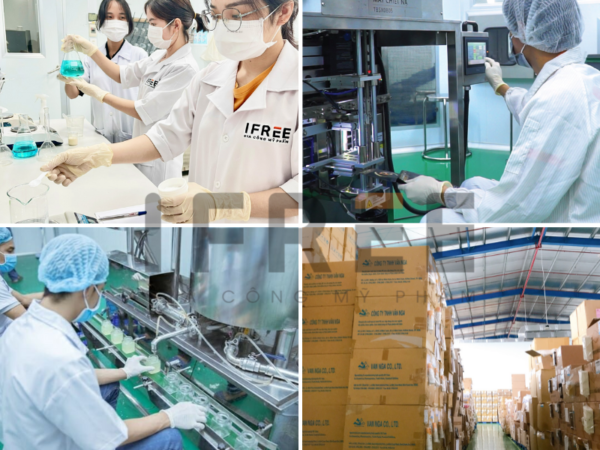 quy trình gia công mỹ phẩm IFREE