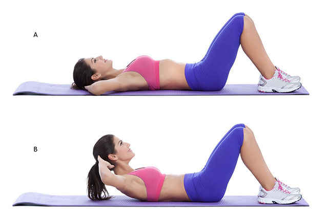 Bài tập gập bụng giúp giảm mỡ 2 bên hông cực đơn giản