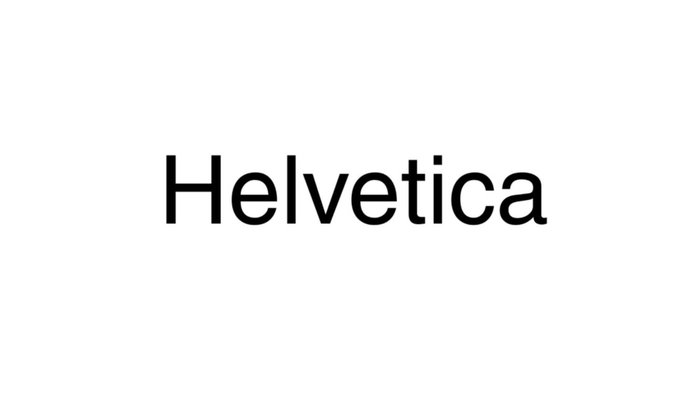 Helvetica font chữ làm logo
